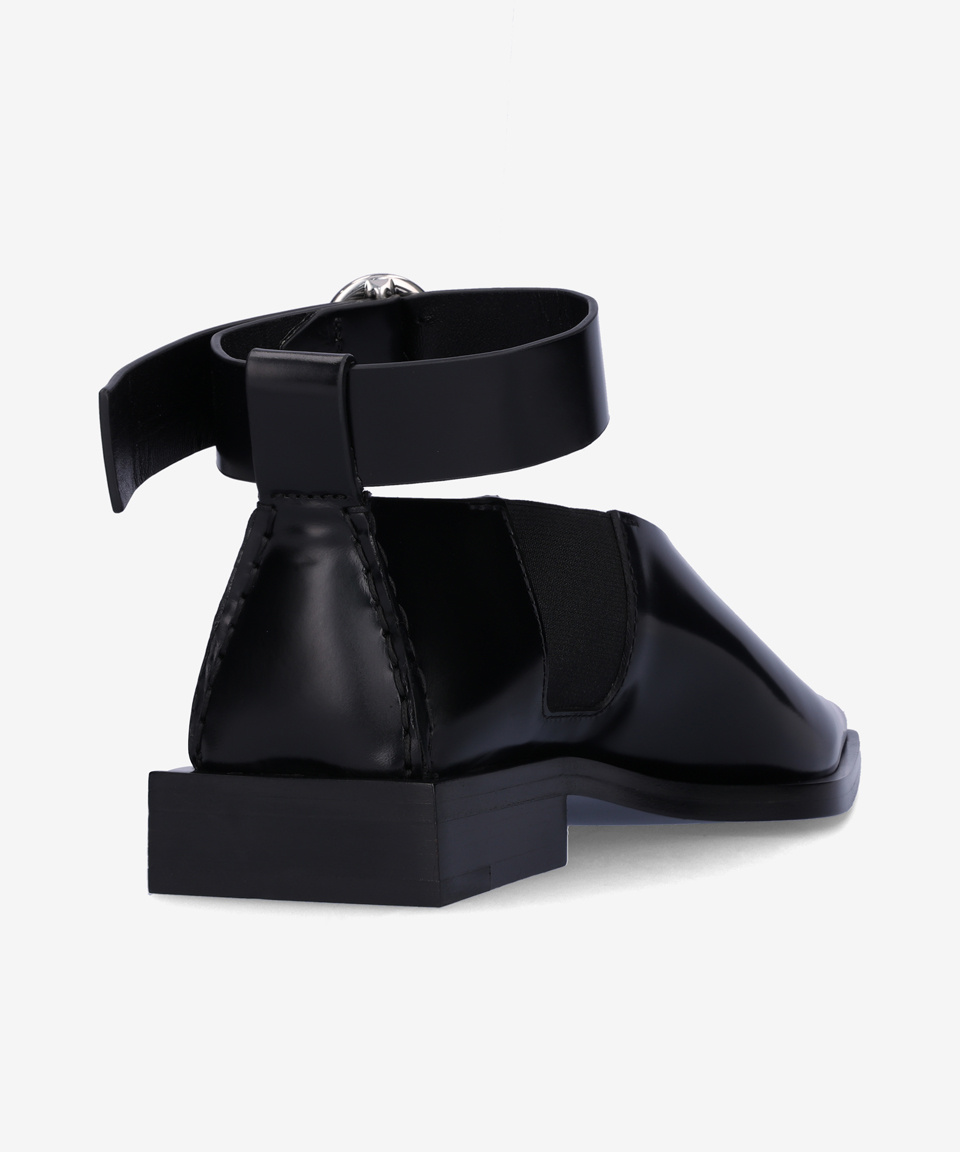 MUSINSA公式 | JIL SANDER レザー ポインテッド フラット シューズ