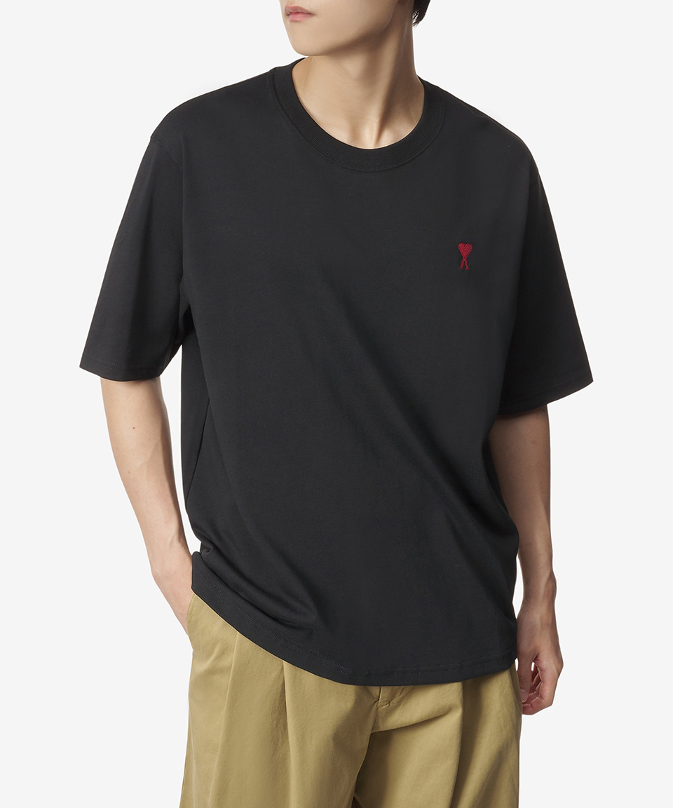 AMI｜SHORT-SLEEVED ROUND NECK T-SHIRTS (BFUTS005 726 001 AMI Short Sleeve T-shirt BFUTS005 726 001 63894987 | eBay