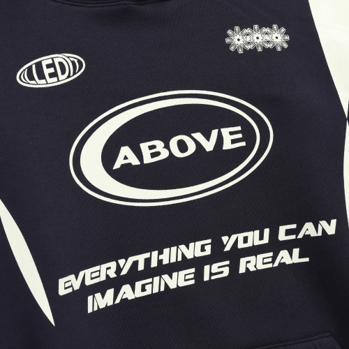 ABOVE LOGO HOODIE NAVY