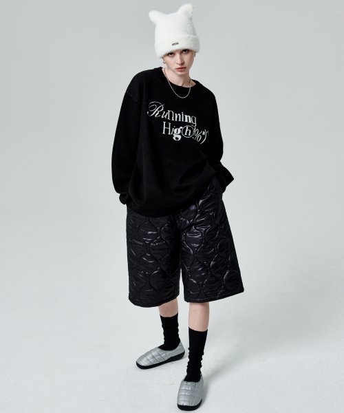 MINIMAL LOGO JACQUARD KNIT PULLOVER [MINT]