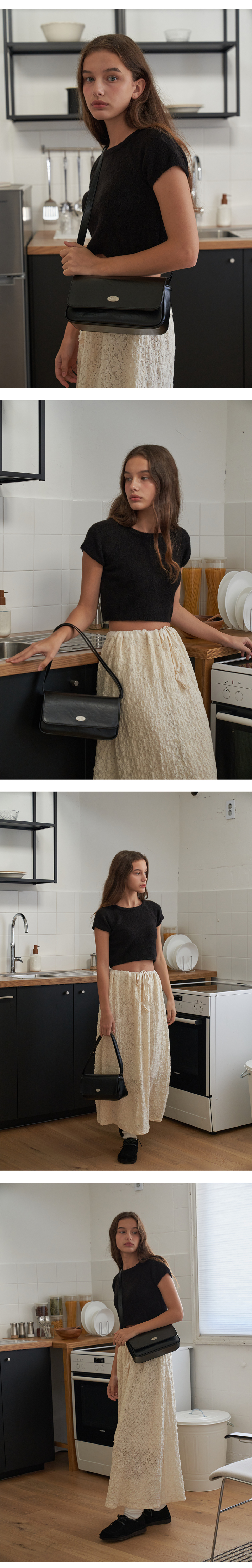 ★dumaro★ Mona Two Way Crossbody Bag Black MUSINSA | DUMARO Mona two way cross bag / ivory