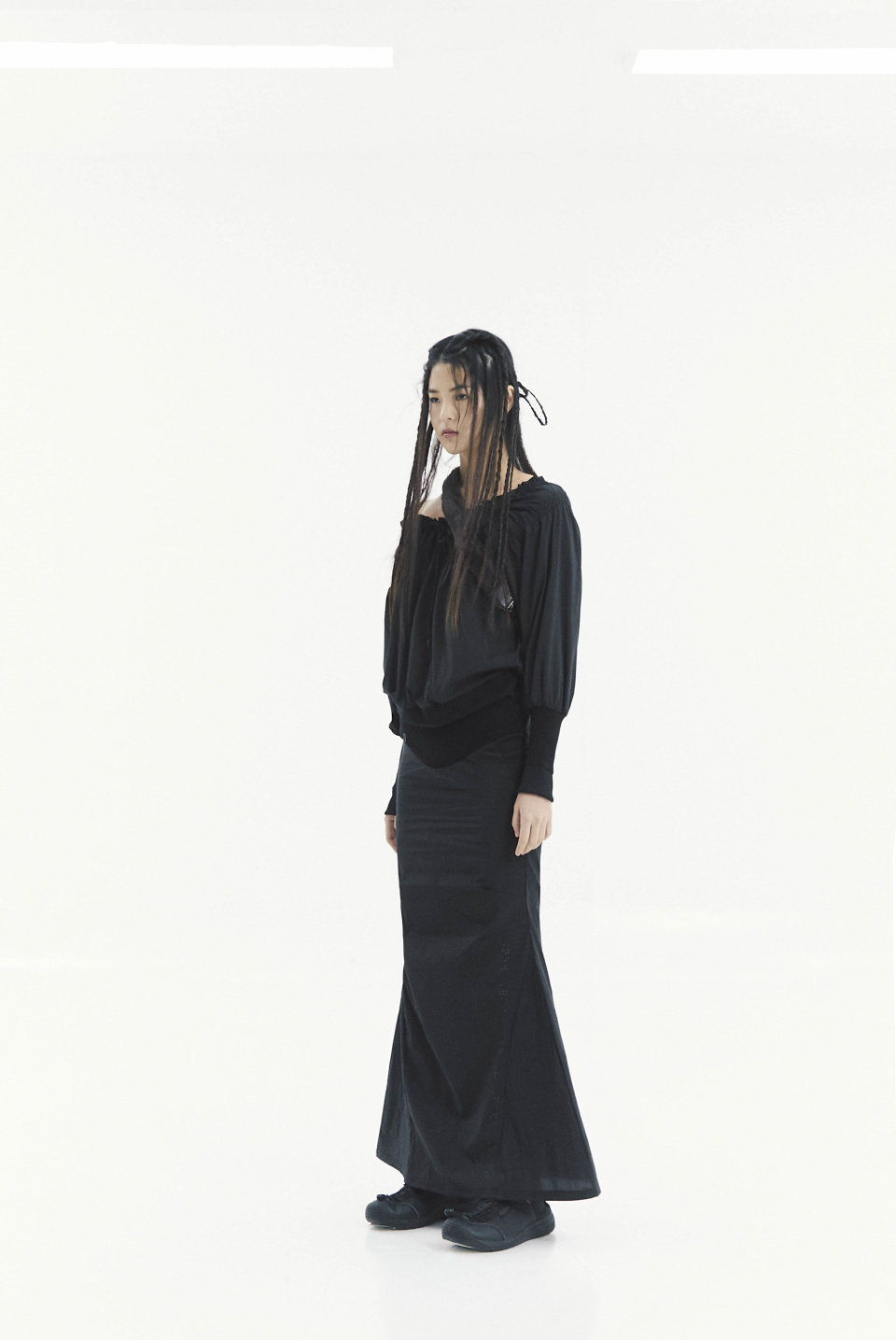 ◆ojos◆ Open Waist Mermaid Dress Black 23MW-OP01-BK MUSINSA | OJOS Open Waist Mermaid Dress / Black