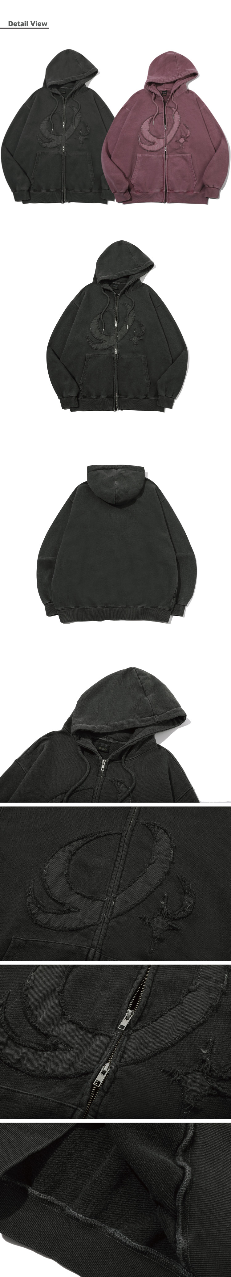 【CPGN STUDIO】23FW★ [2-WAY] CP STAR Pigment Hood Zip-Up CPGN STUDIO) [2-WAY] CP STAR Pigment Hooded Zip-Up