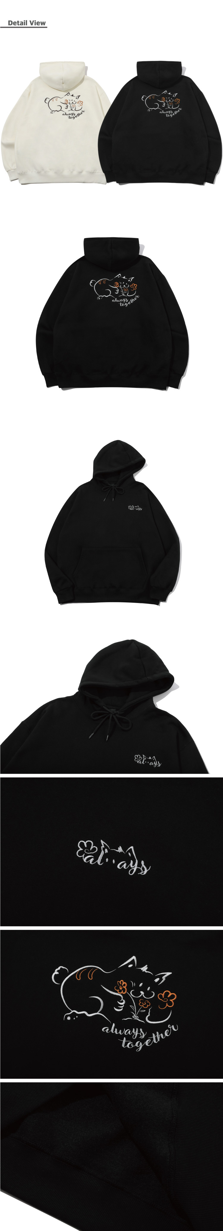 [CPGN STUDIO ]★Always together embroidered hoodie MUSINSA | CPGN STUDIO Always together embroidery hoodie black