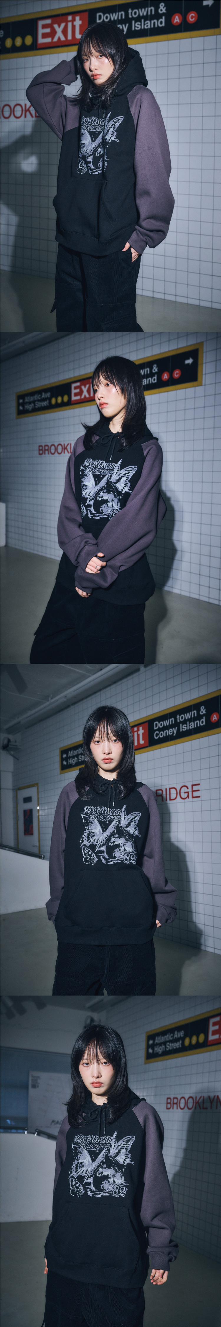 [CPGN STUDIO ]★Vividness Raglan Hoodie MUSINSA | CPGN STUDIO Vividness raglan hoodie charcoal black