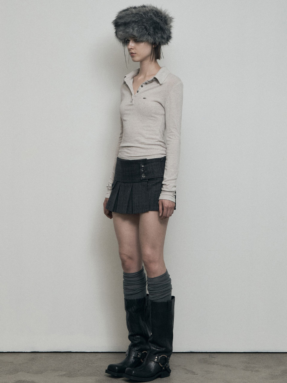 【 BOHEMSEO 】pleated wrap skirt 937b304805d01125111a4f44d70926