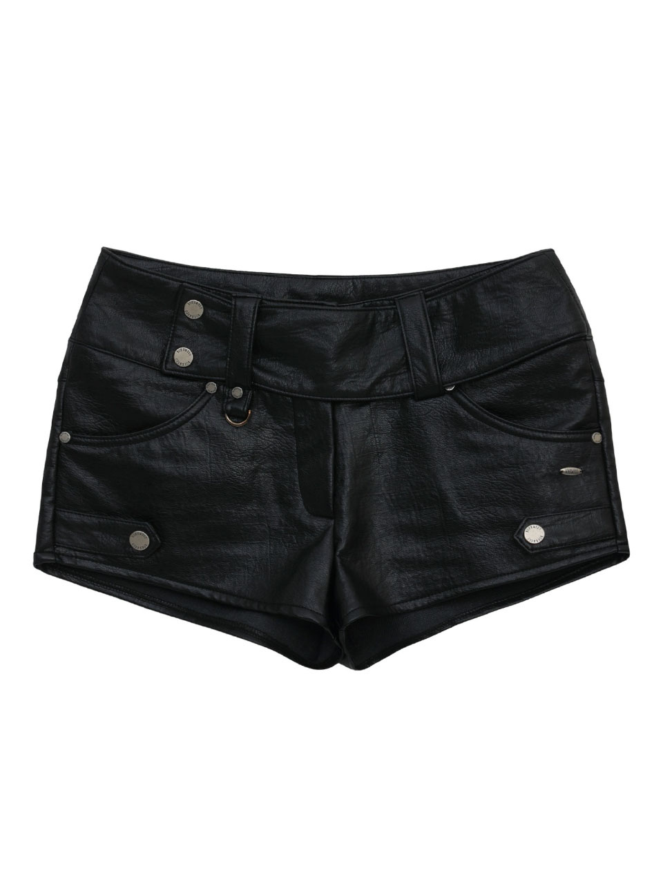 보헤미안 서울(BOHEMSEO) MOTORCYCLE LEATHER SHORTS, BLACK - 사이즈