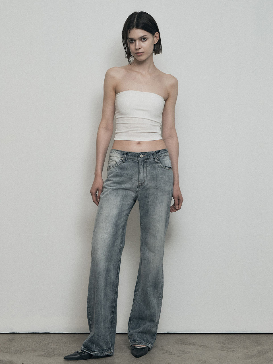 【 BOHEMSEO 】GRAY SKY WIDE LEG DENIM PANTS Maxine Wide Leg Cropped Pant Purple Paisley Online | Zimmermann