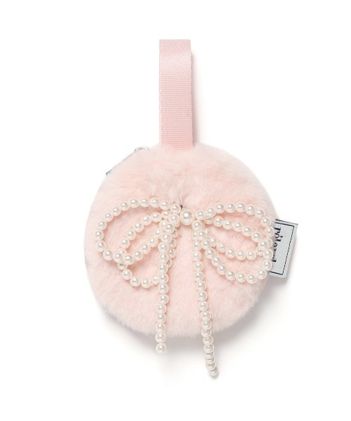 PEARL RIBBON ORNAMENT PINK