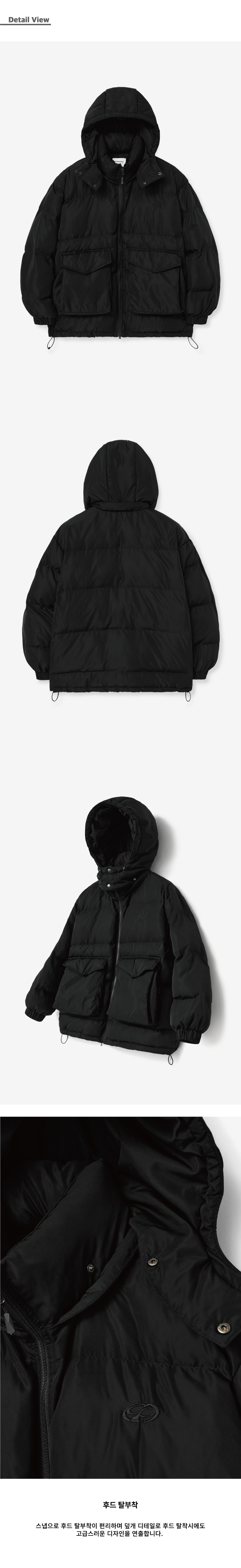 [CPGN STUDIO ]★Big Pocket DUCK Padded Jacket MUSINSA公式 | CPGN STUDIO Big pocket DUCK padded jacket black