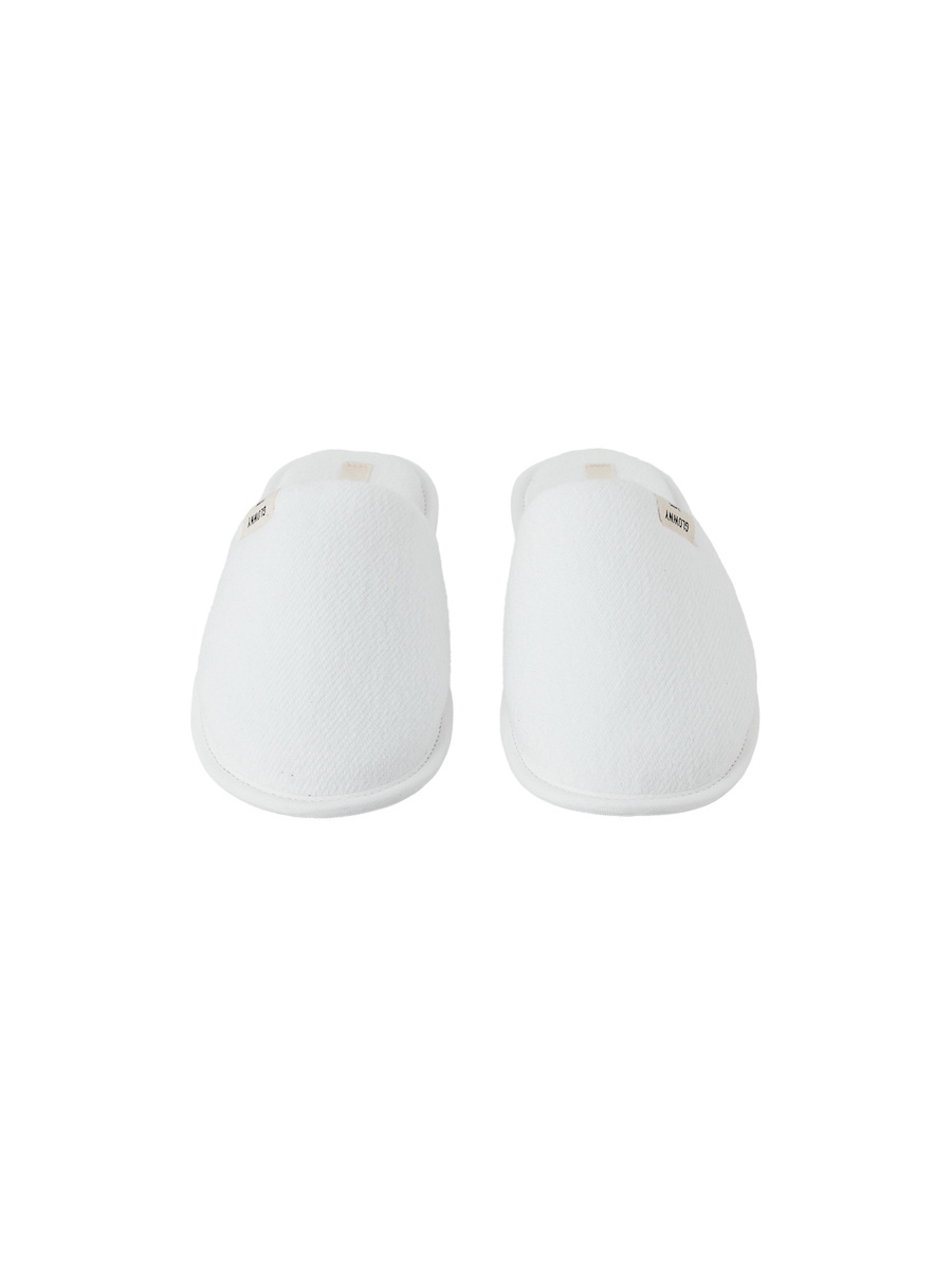 MUSINSA | GLOWNY G CLASSIC SLIPPERS (WHITE)