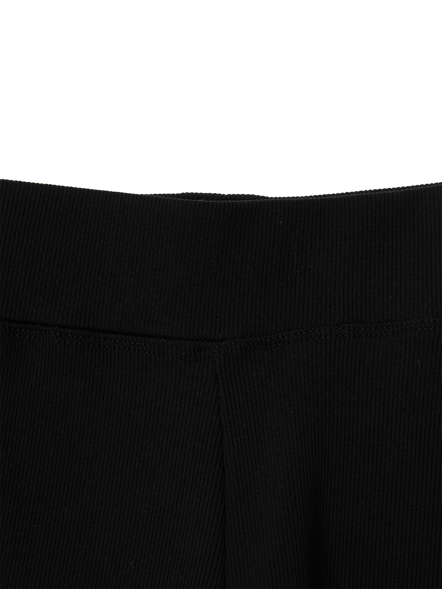 【専用】GLOWNY CLASSIC RIB SHORTS ショートパンツ　黒 GLOWNY】韓国人気新作☆ CLASSIC RIB SHORTS