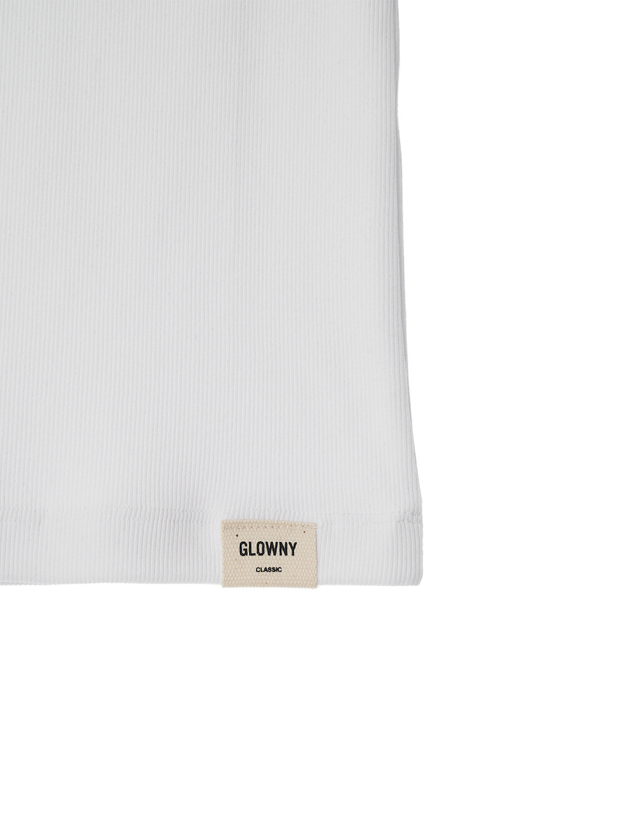 ★GLOWNY★ G CLASSIC SLEEVELESS WHITE G CLASSIC SLEEVELESS (WHITE) - GLOWNY