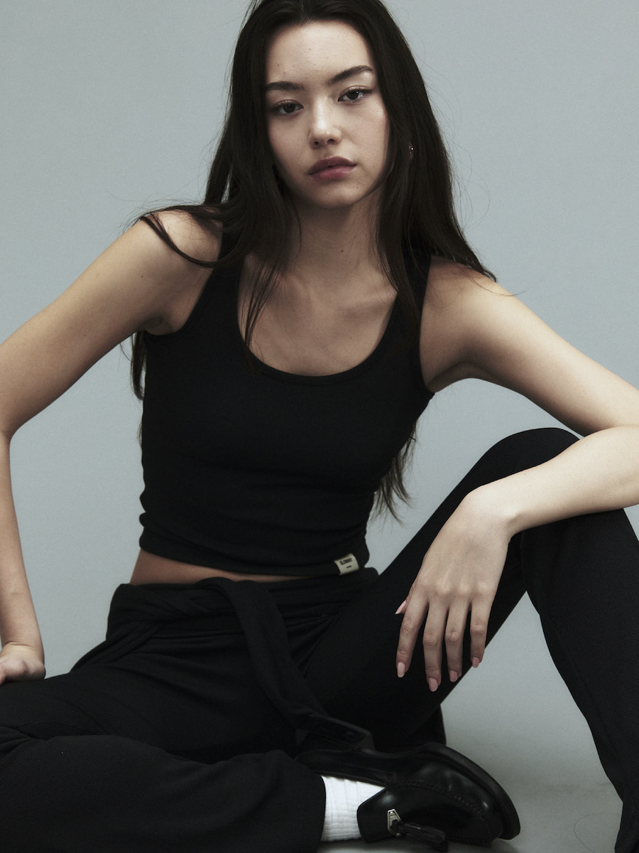 ★GLOWNY★ G CLASSIC RIB TEE BLACK G CLASSIC RIB TEE (BLACK) - GLOWNY