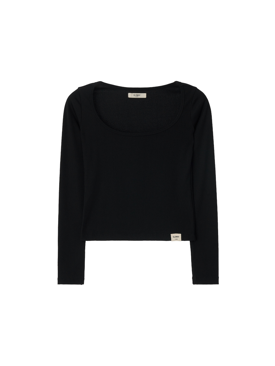 ★GLOWNY★G CLASSIC RIB SQUARE LONG SLEEVE (BLACK)★正規品 MUSINSA | GLOWNY G CLASSIC RIB SQUARE LONG SLEEVE (BLACK)