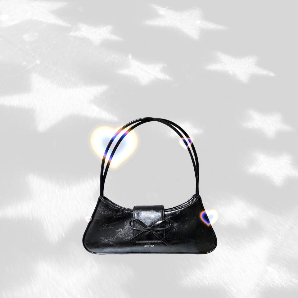 MUSINSA | TTMAB Bow Small baguette bag - 2A.M. black