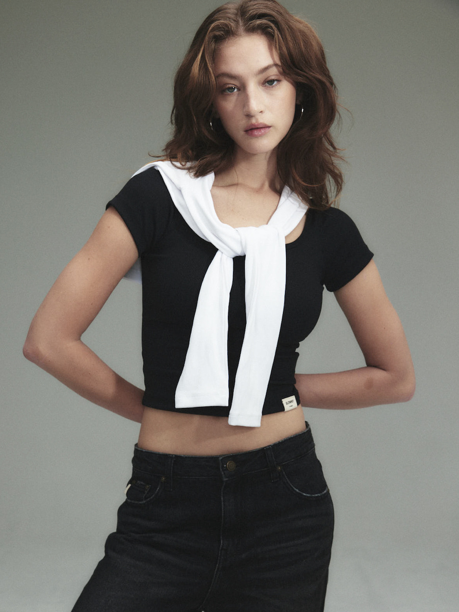 ★GLOWNY★G CLASSIC RIB TEE (WHITE)★正規品/韓国直送料込 ☆GLOWNY☆G CLASSIC RIB TEE (WHITE)☆正規品/韓国直送料込