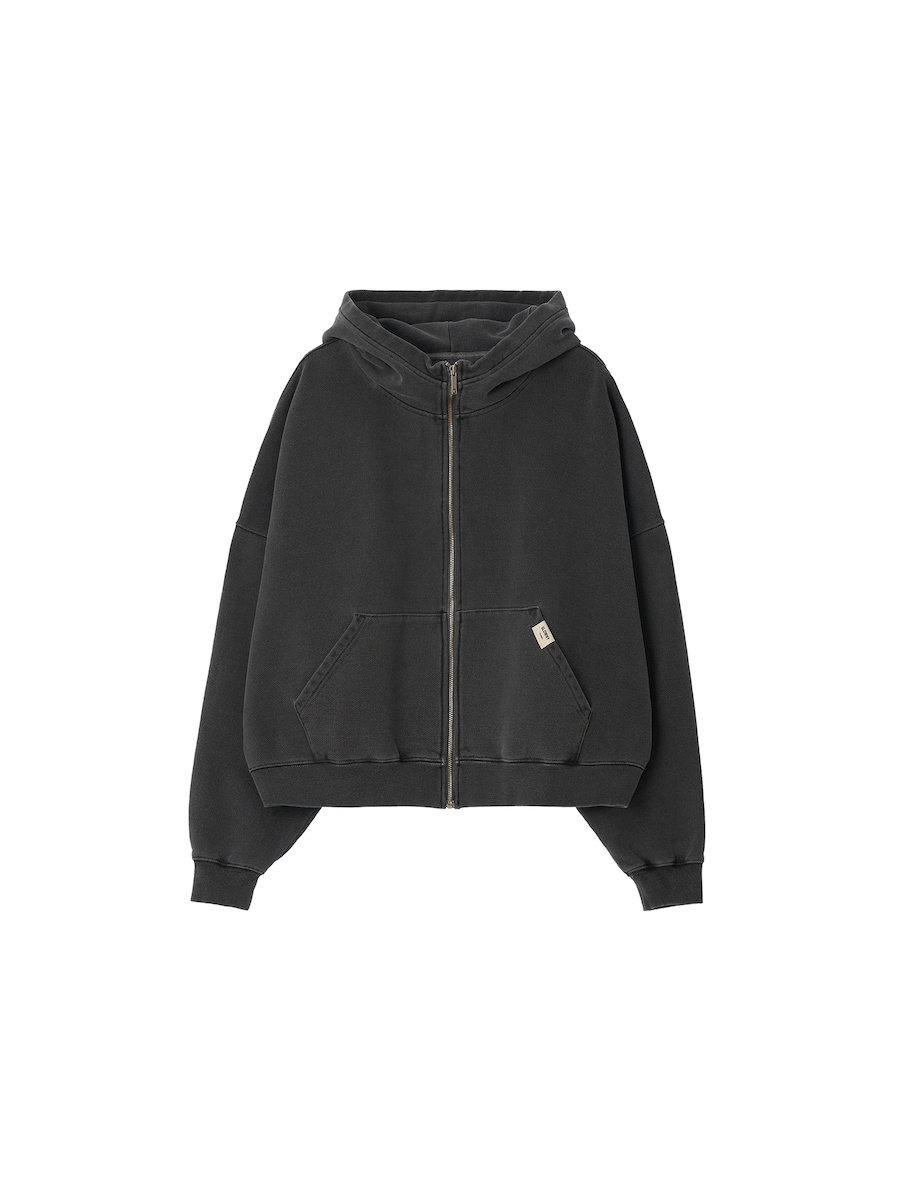 ★GLOWNY★ G CLASSIC WASHED BOXY ZIP UP (GRAY) MUSINSA | GLOWNY G CLASSIC WASHED BOXY ZIP UP (GRAY)