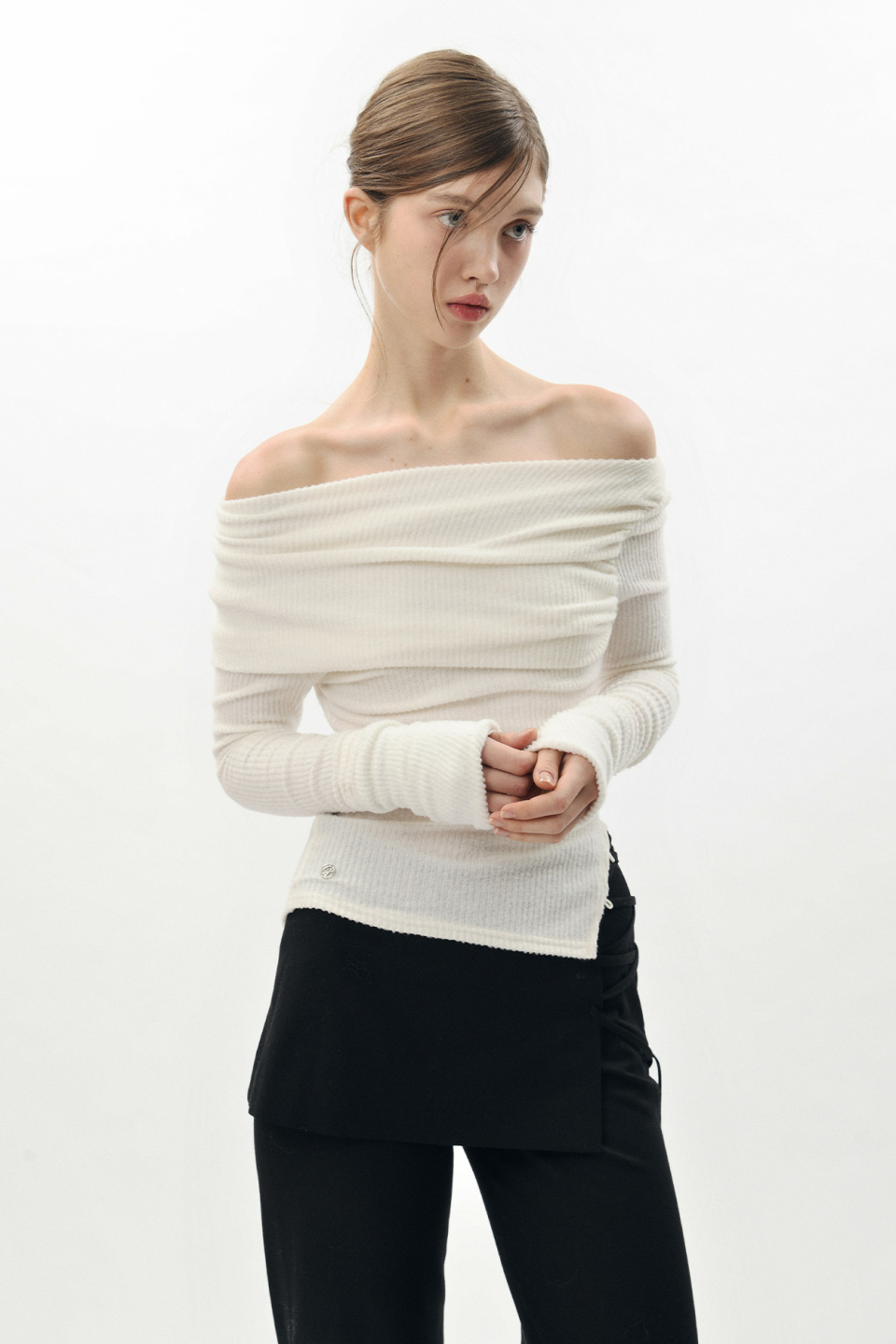 最新エルメス MUSINSA | PAINORPLEASURE REI SKIRT PANTS black ボトムス・スパッツ