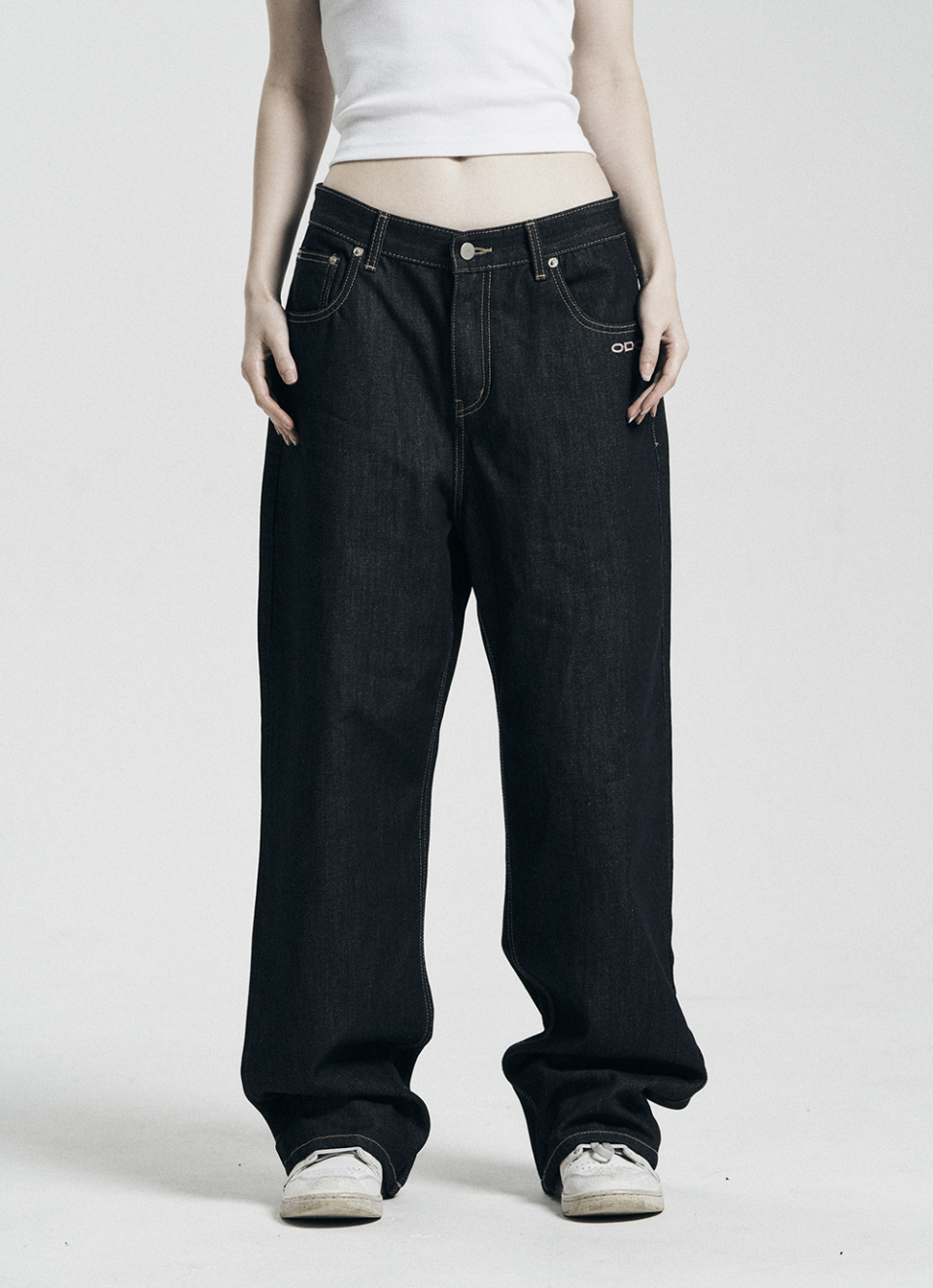 韓国商品/OVERDUEFLAIR ROSE DENIM PANTS MUSINSA | ODOR Logo drop denim in pink