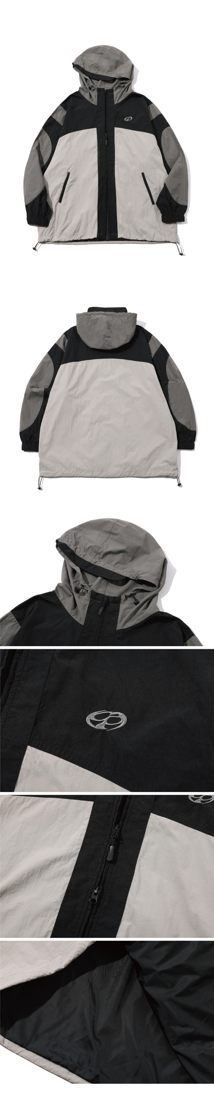 MUSINSA | CPGN STUDIO Cracking Hood Windbreaker_Black
