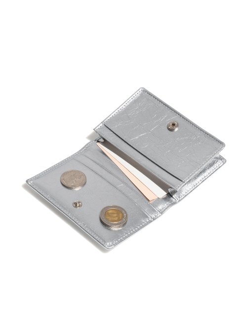 CRINKLE NAME POCKET - SILVER
