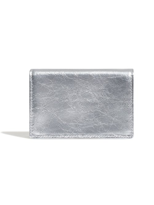 CRINKLE NAME POCKET - SILVER