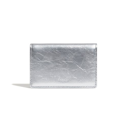 CRINKLE NAME POCKET - SILVER