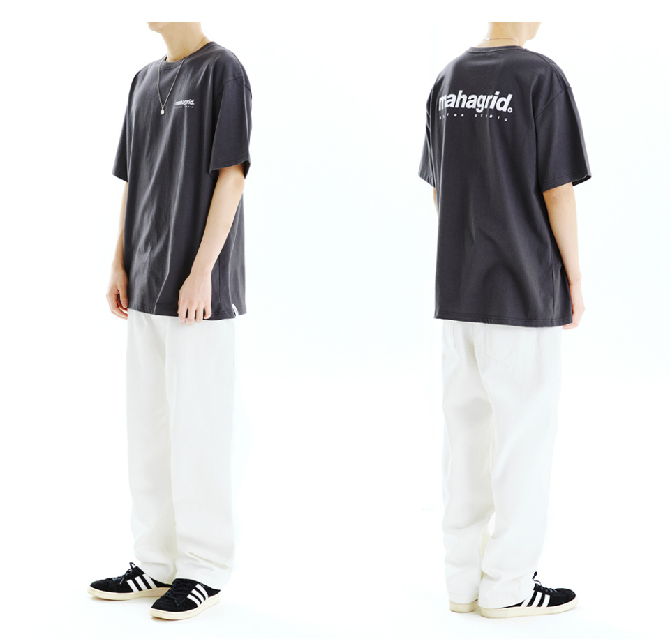 【mahagrid】22SS★ 2016 SOUVENIR LS TEE MUSINSA | MAHAGRID ORIGIN LOGO TEE_CHARCOAL
