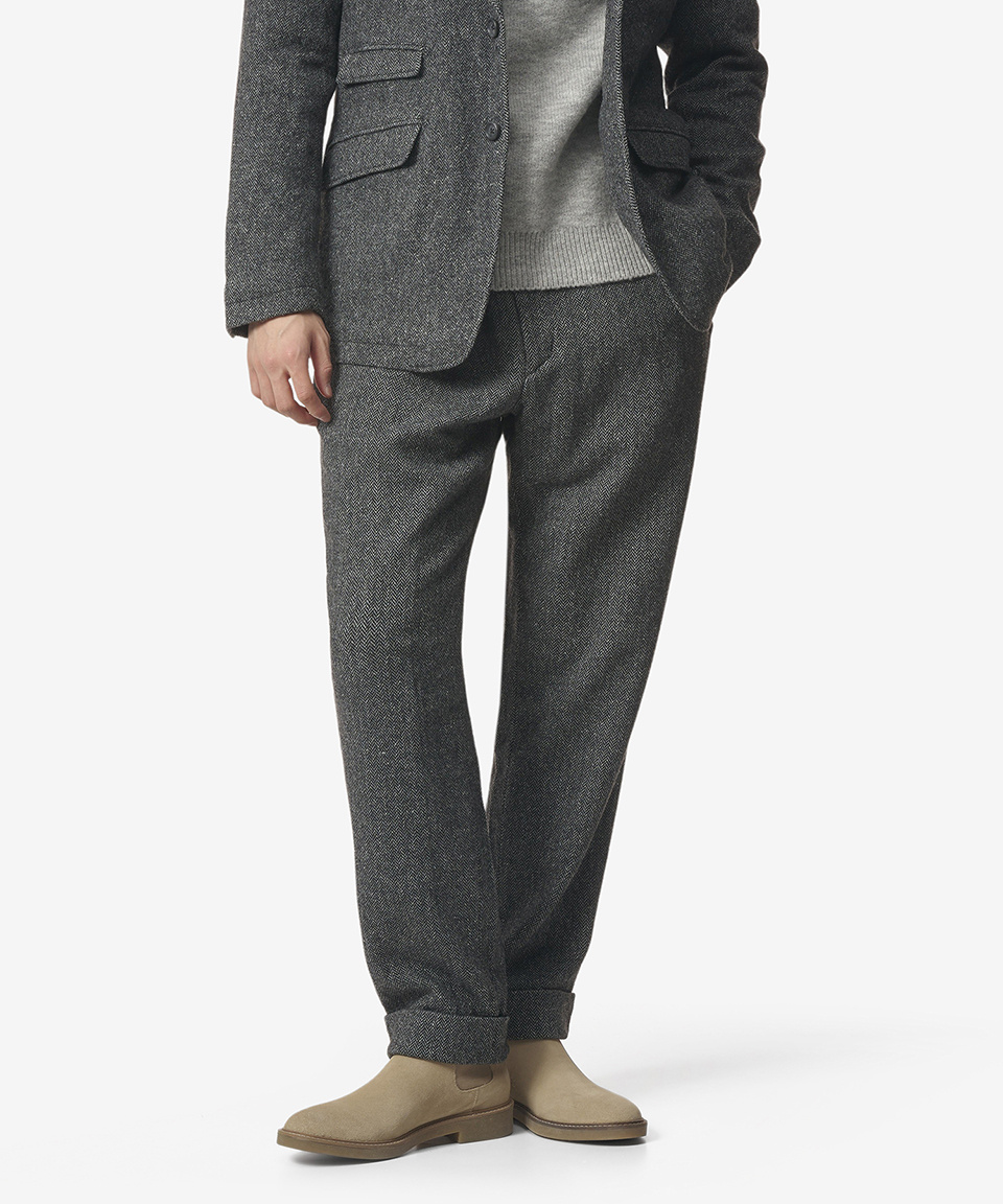 パンツ Engineered Garments Andover Pants Melange Twill Andover Pants in Olive – Blue Owl Workshop