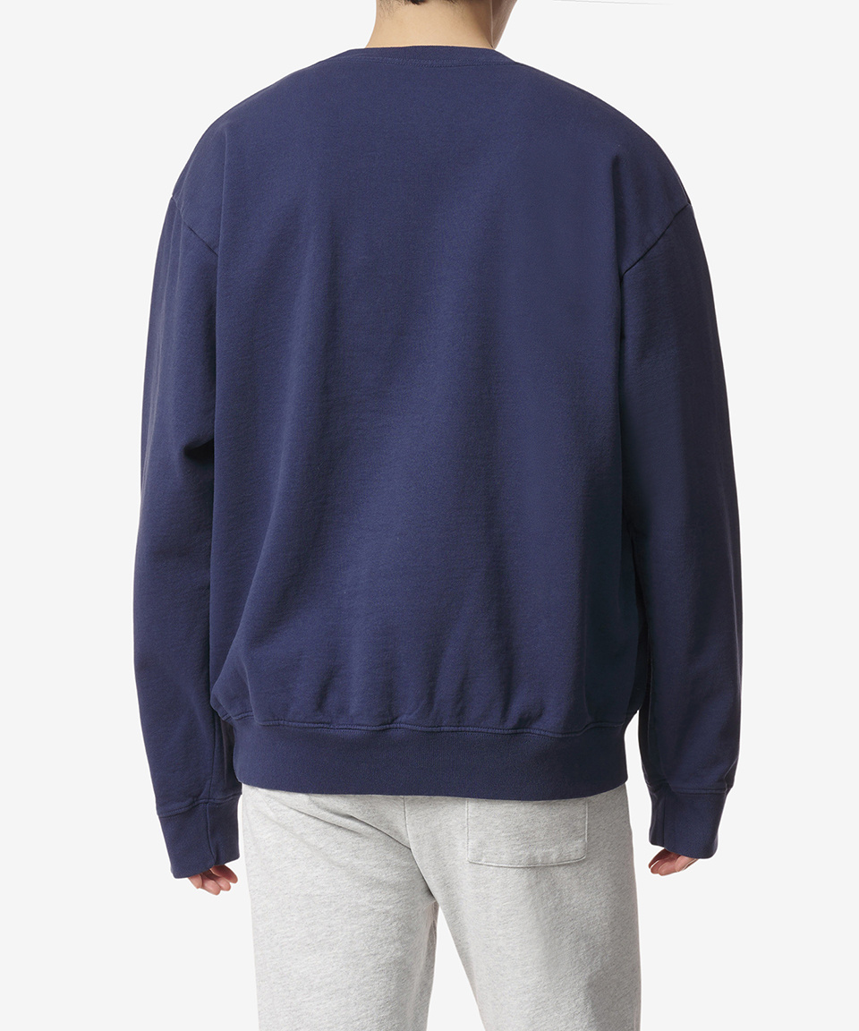 ★Sporty & Rich★ Classic Sweatshirt Navy CRAW2353NA CRAW235 Sporty & Rich Regal Crewneck Sweatshirt 'Navy' – Limited Edt