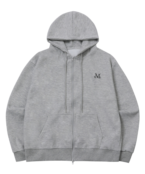 DENVER 2-WAY HOOD ZIP-UP (Black, Gray, White melange)