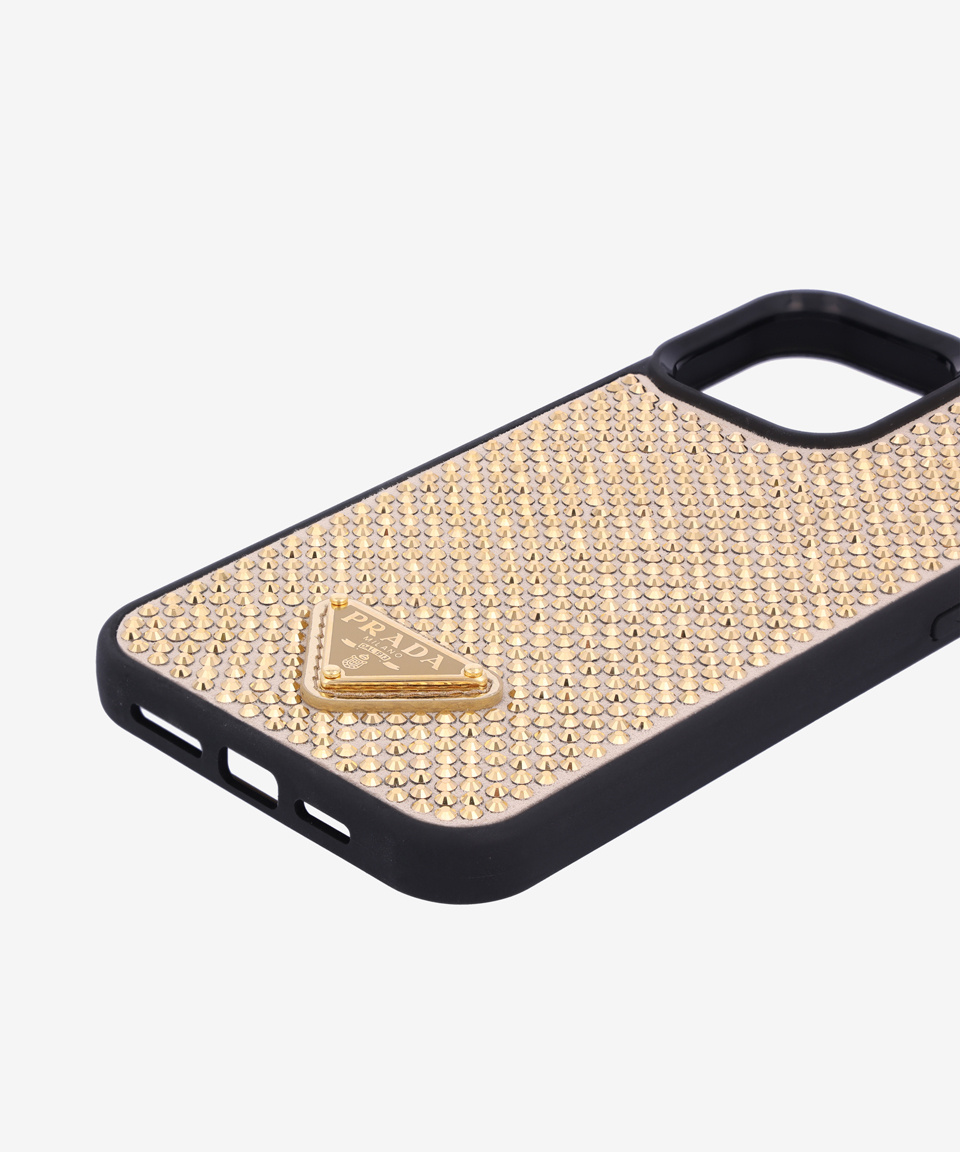 MUSINSA | PRADA Triangle Logo Linestone iPhone 13 Pro Max