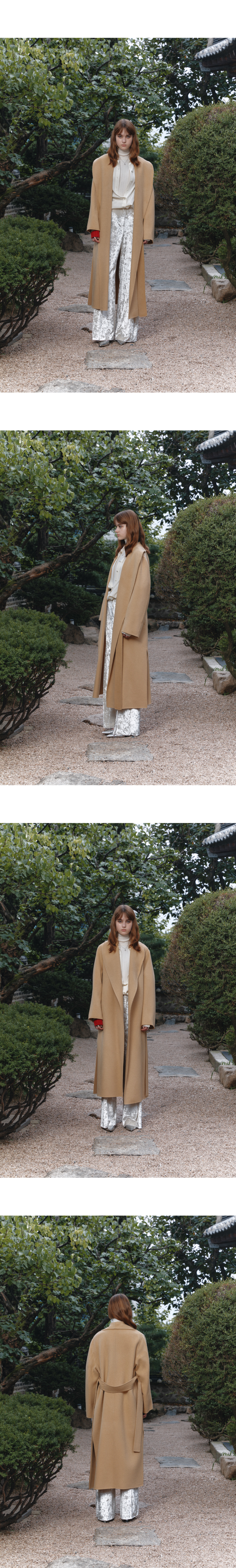 뮤제(MUSEE) [ANGORA 20%] ANNA Angora Shawl Collar Handmade Coat_Creamy ...