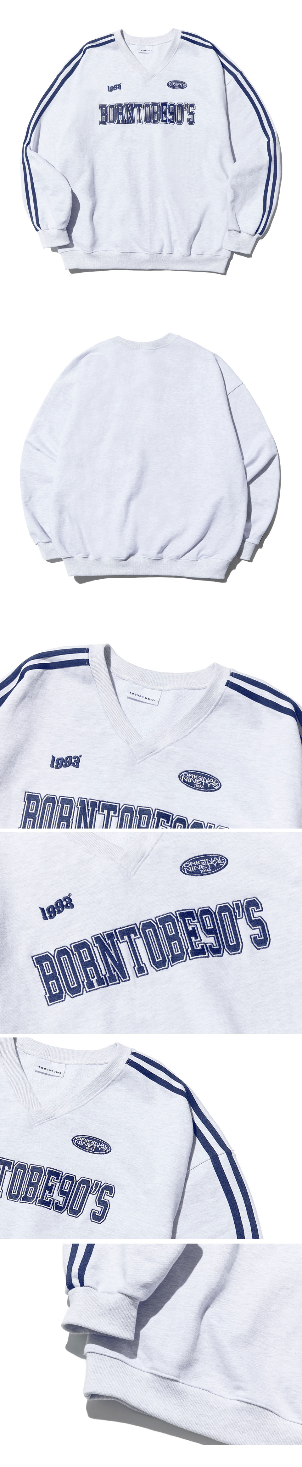 【1993studio】22SS★ 90S Track Sweatshirt MUSINSA | 1993STUDIO 90S Track Sweatshirt_Gray