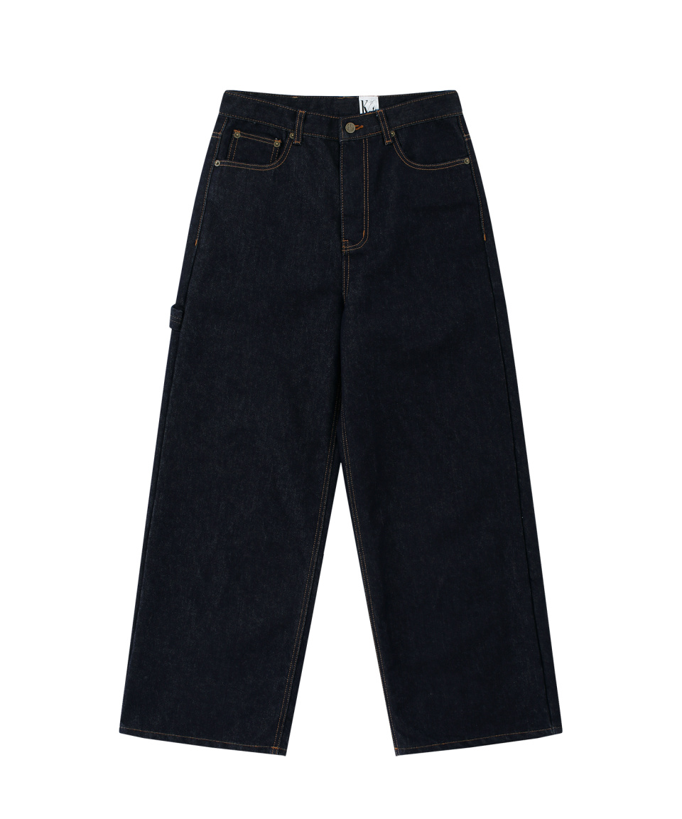 早期完売★Kashiko★Embroied Nonfade Denim Pants ジーパンBlue MUSINSA | KASHIKO Embroidered Nonfade Denim Pants - Blue