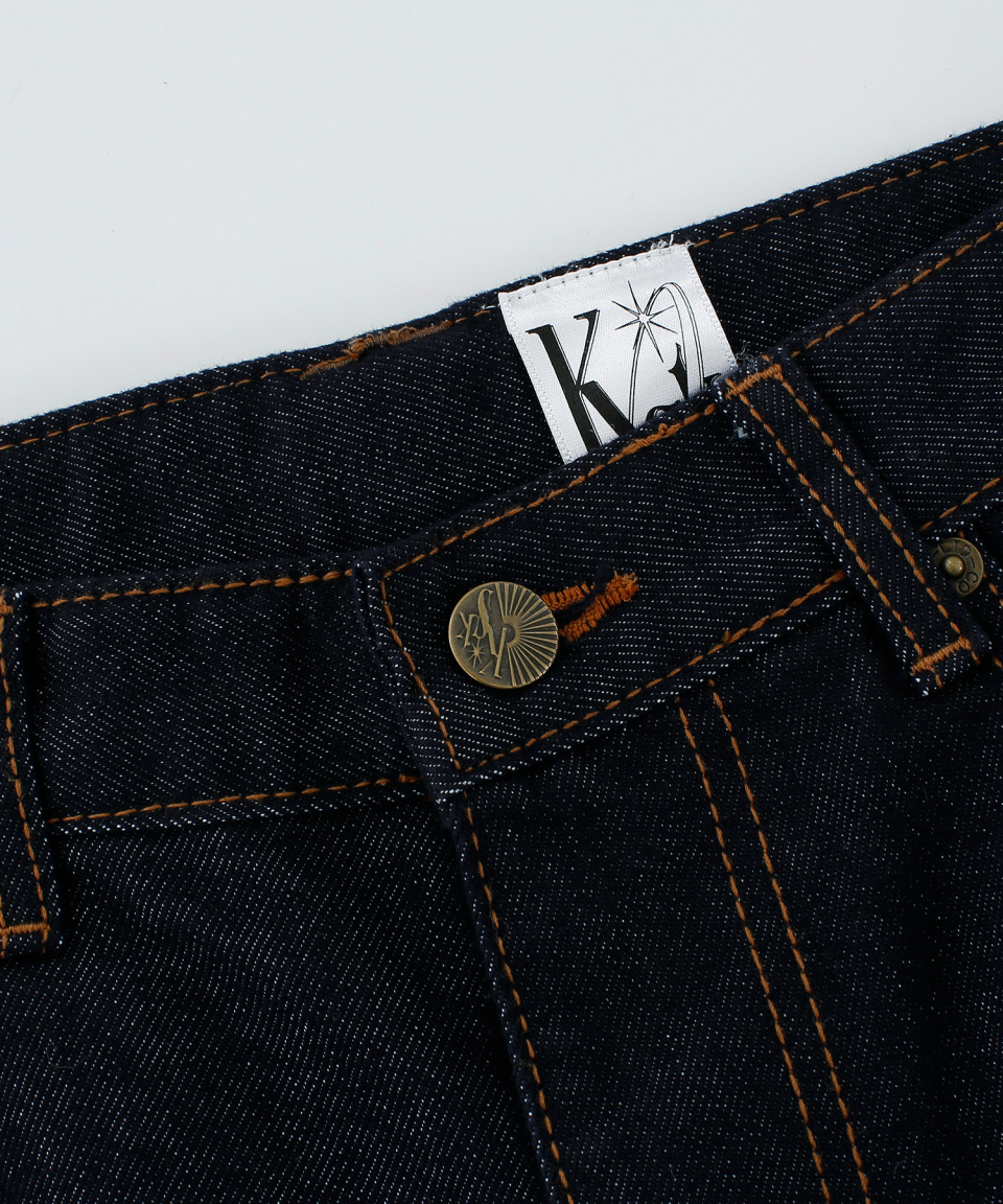 【Kashiko】Embroied Nonfade Denim Pants MUSINSA | KASHIKO Embroidered Nonfade Denim Pants - Blue