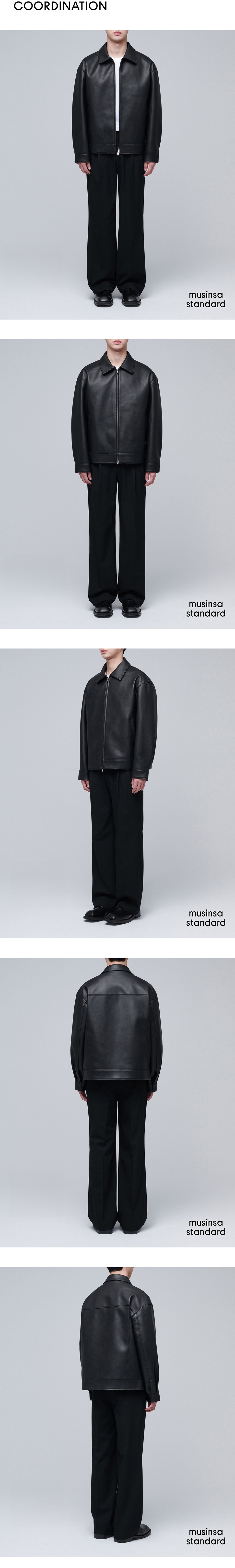MUSINSA公式 | MUSINSA STANDARD VEGAN LEATHER OVERSIZED