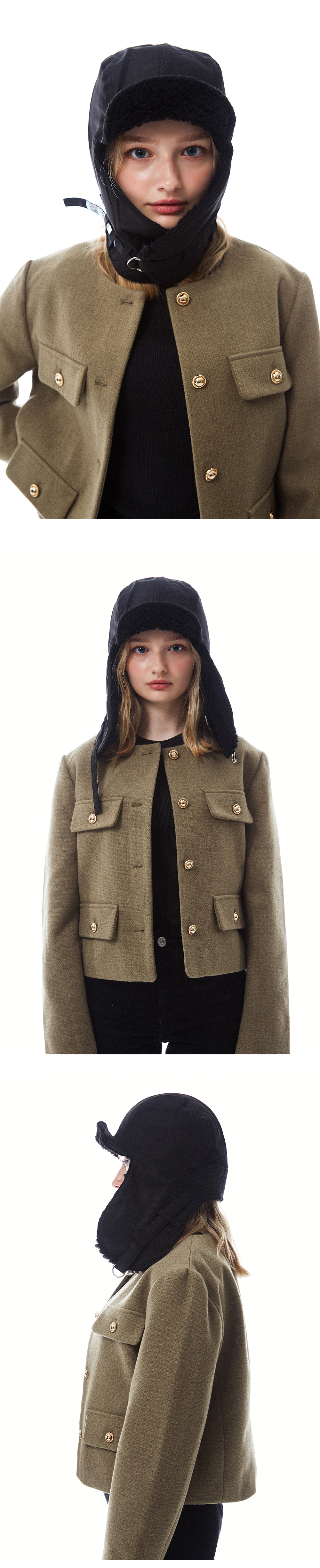 SLEEPY SLIP★人気 [unisex]F/W REVERSIBLE SATIN TROOPER HAT MUSINSA | SLEEPY SLIP [unisex]F/W REVERSIBLE SATIN TROOPER