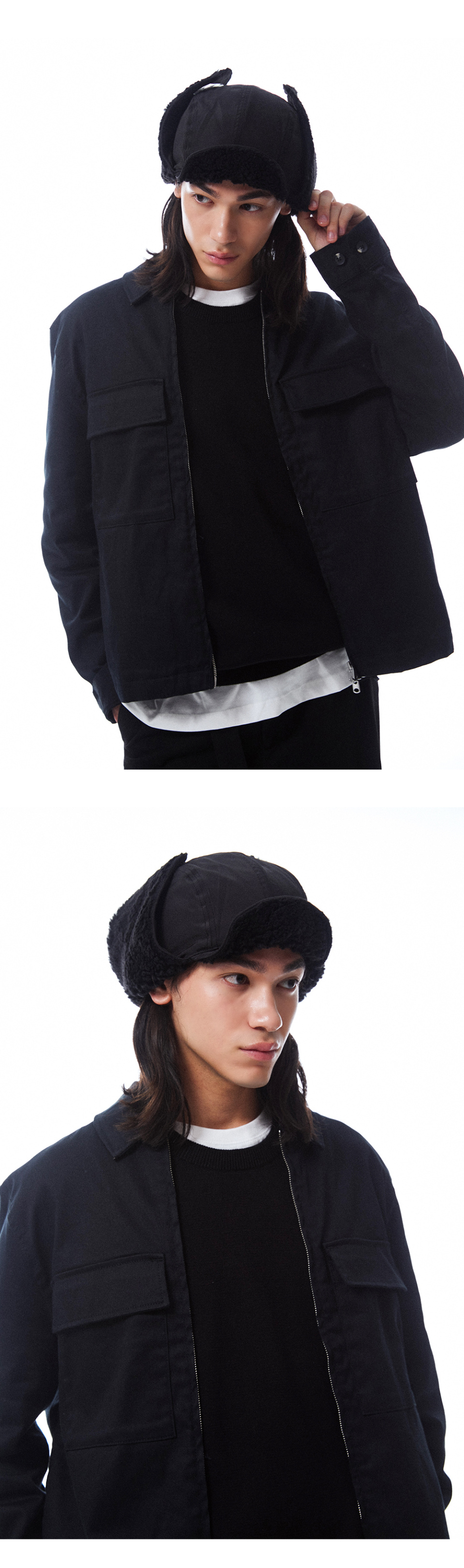 MUSINSA | SLEEPY SLIP [unisex]F/W REVERSIBLE SATIN TROOPER