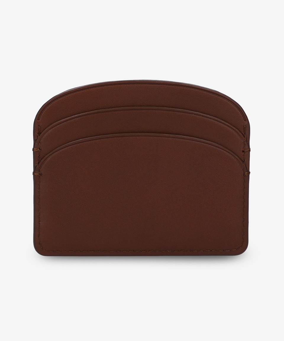☆A.P.C.☆ Mini Demilun Compact Card Holder Hazelnut PXAWVF6 MUSINSA | A.P.C. Demilun Card Holder - Hazelnut / PXAWVF63270CAD