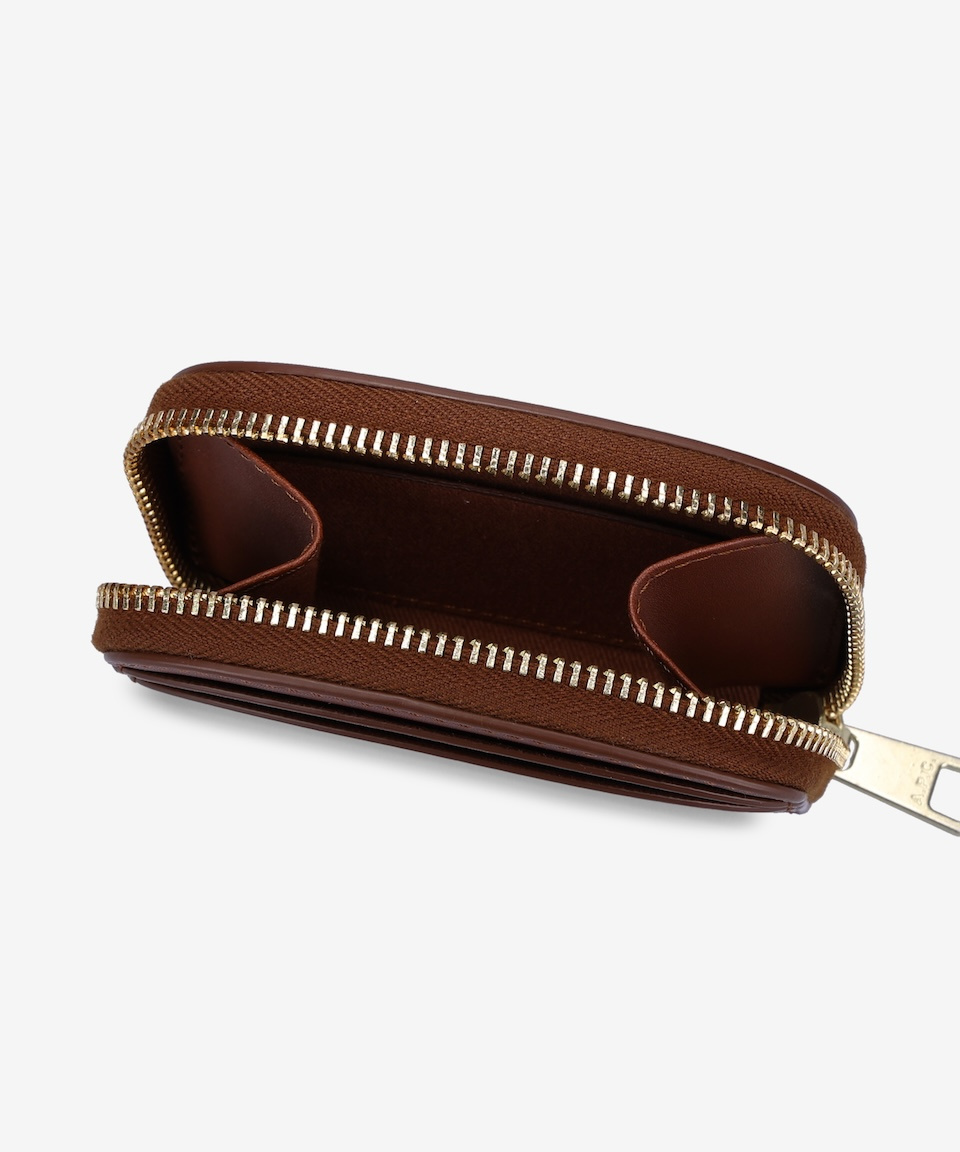 MUSINSA | A.P.C. Mini Demilun Compact Card Holder - Hazelnut