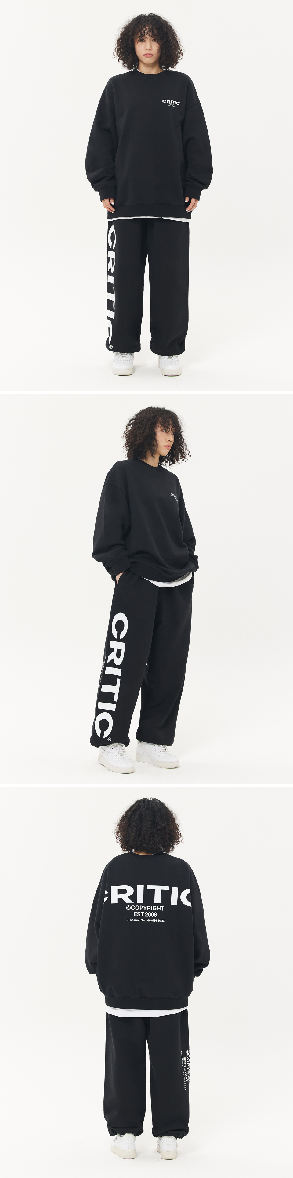 MUSINSA | CRITIC OG Logo Sweatshirt Black