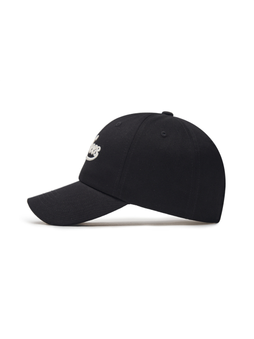 컬시브 레터링 언스트럭쳐 볼캡 NY (Black)