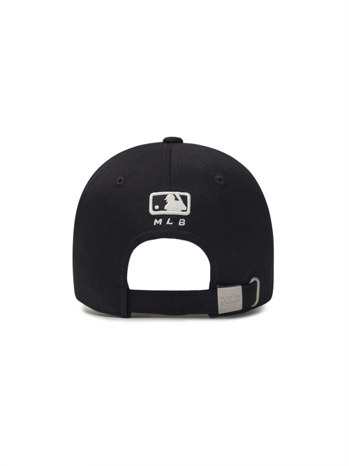컬시브 레터링 언스트럭쳐 볼캡 NY (Black)