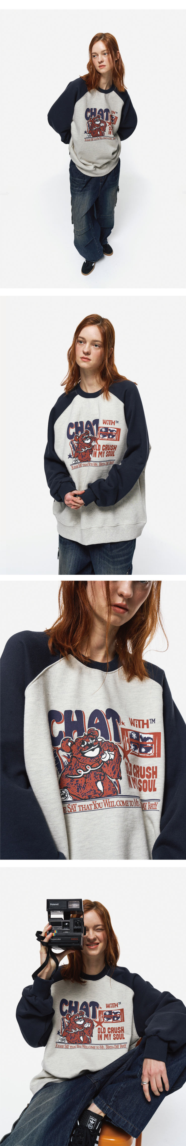 [CPGN STUDIO ]★Honey Teddy Raglan Sweatshirt MUSINSA | CPGN STUDIO CHAT Teddy raglan sweatshirt navy
