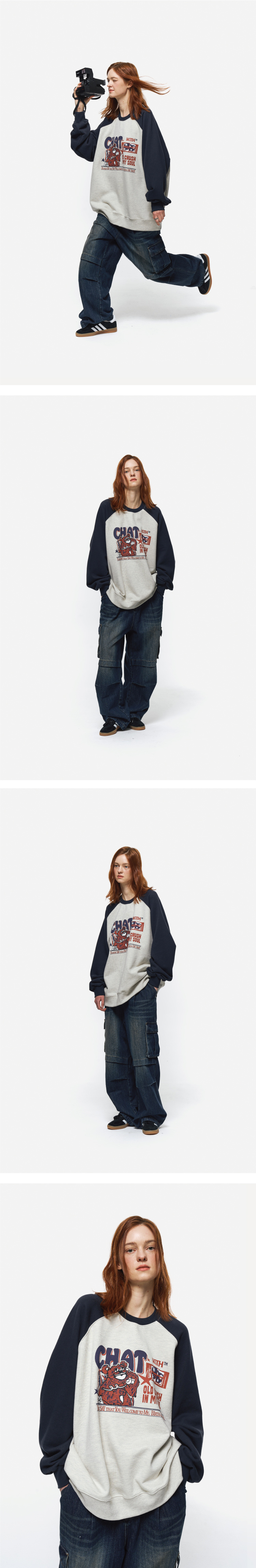 [CPGN STUDIO ]★Honey Teddy Raglan Sweatshirt MUSINSA | CPGN STUDIO CHAT Teddy raglan sweatshirt navy