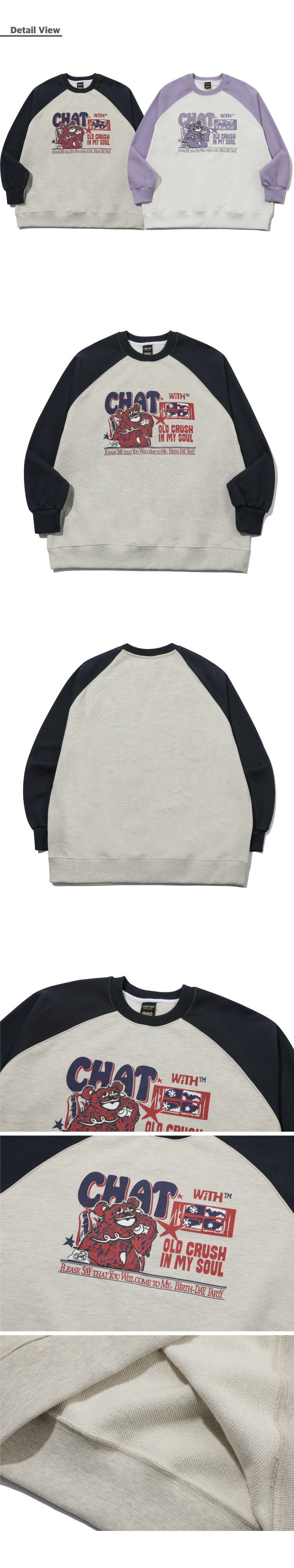 [CPGN STUDIO ]★Honey Teddy Raglan Sweatshirt MUSINSA | CPGN STUDIO CHAT Teddy raglan sweatshirt navy