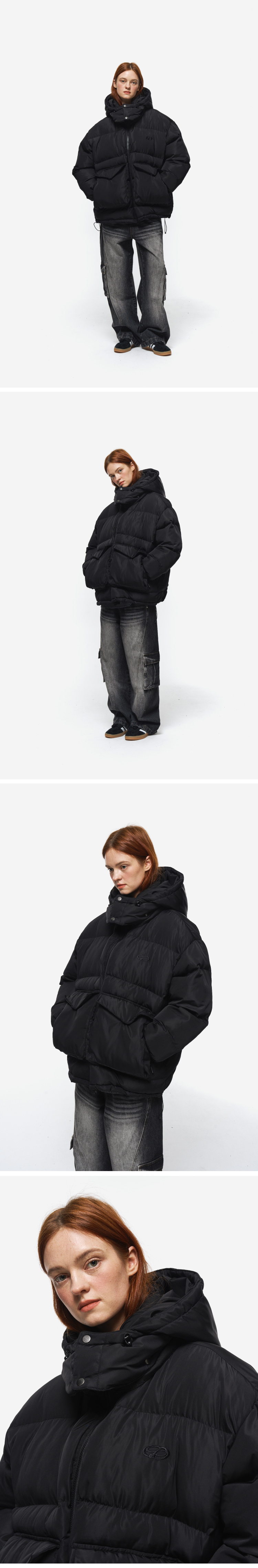 MUSINSA | CPGN STUDIO Big pocket DUCK padded jacket black