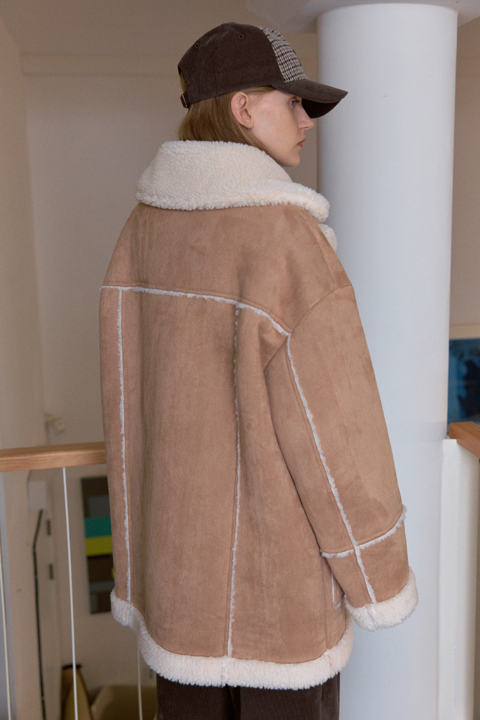 【SINOON】OVERSIZED SHEARLING JACKET MUSINSA | SINOON OVERSIZED SHEARLING JACKET (BEIGE)